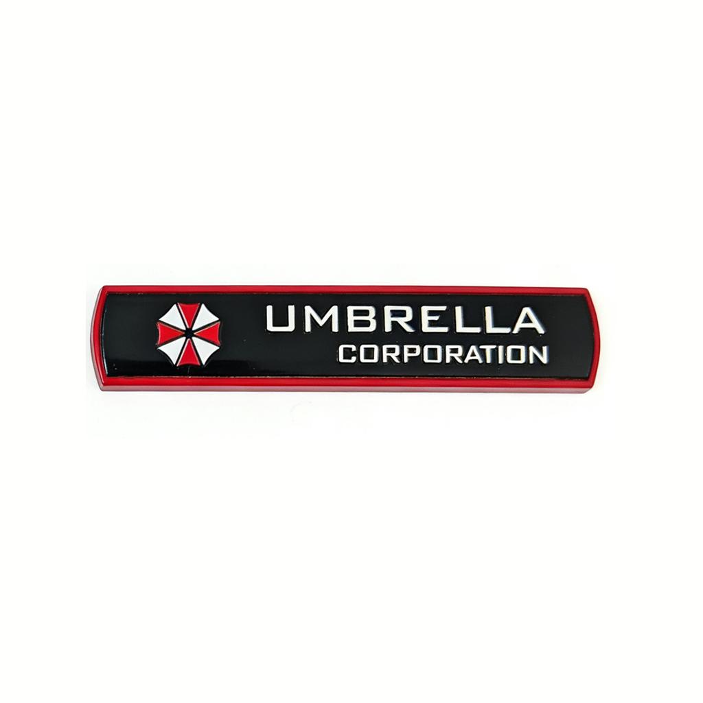 3D Metal Umbrella Corporation Car Stickers Decals Emblem Badge Auto Accessories Styling Decorations