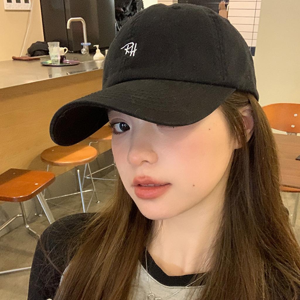 New Cotton Embroidery Letters Baseball Cap For Women Men Solid Color Adjustable Sunshade Hat Outdoor Hip Hop Sports Peaked Caps