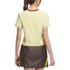 adidas Originals RETRO Regular T Shirt Women's Powder Yellow JX6571
