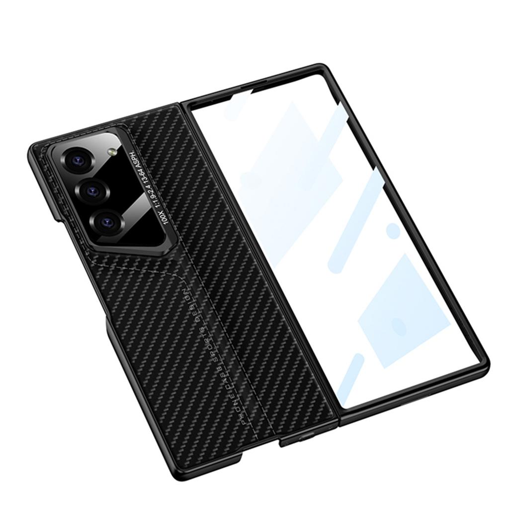 Suitable for Samsung Fold6 Porsche Mobile Phone Case Zfold6 Protective Case Blade Ultra Thin Plain Leather Simple Cover