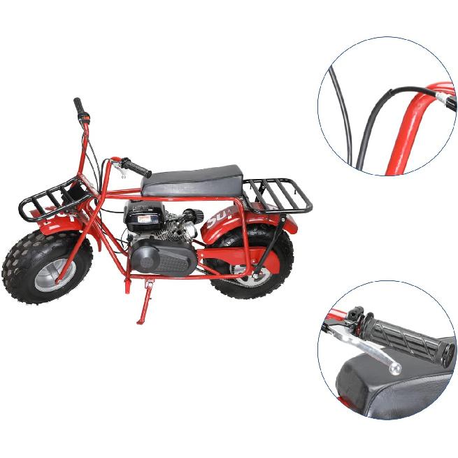 YOXUFA Mini Bike Brake Lever Kit Drum Brake Cable Shoes Replacement For Coleman CT200U CT200U-EX BT200X Baja Warrior Heat MB200 Massimo Axis M200