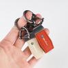 KYMI3 PU Leather Keychain Business Gift Leather Key Chain For Alfa Romeo Giulia Giulietta 156 159 147 Mito Stelvio Sportiva GT