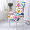 Floral Dining Chair Cover Spandex Elastic Chair Slipcover Case Stretch Chair Covers For Wedding Hotel Banquet Housse De Chaise