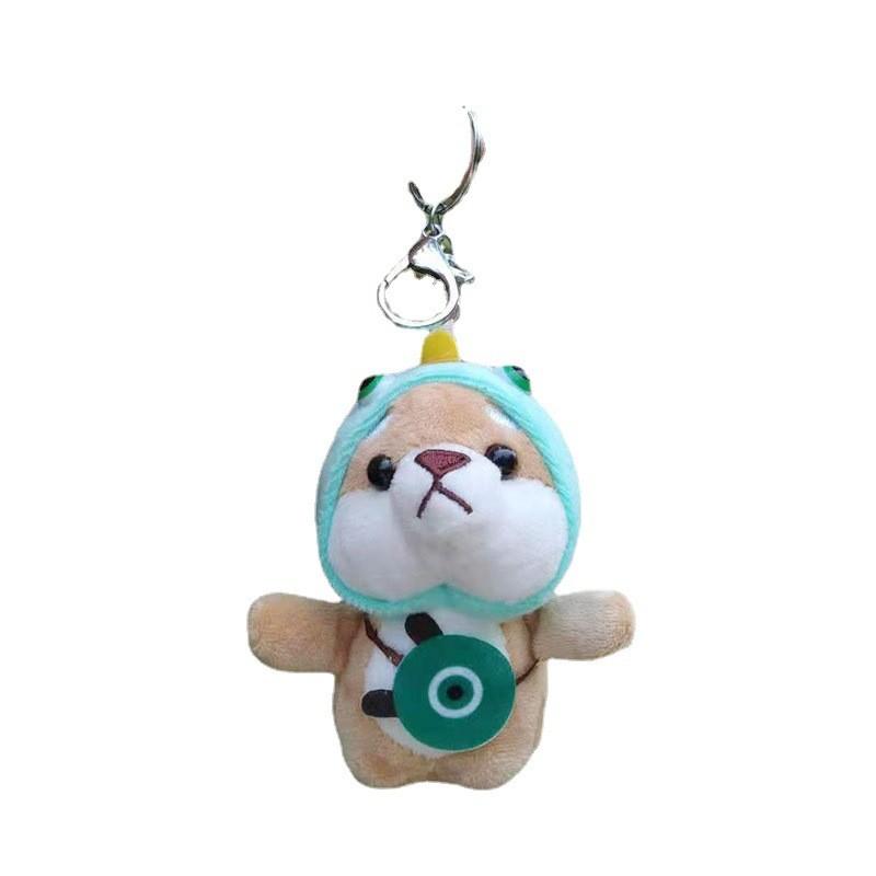 Adorable Akita Plush Dog Keychain Cartoon Shiba Inu Doll Soft Toy For Bags And Gifts