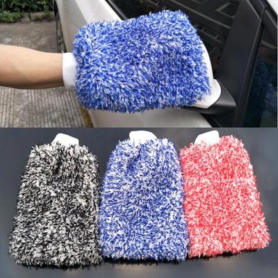 Gant de lavage de voiture haute densité, ultra absorbant, éponge de voiture, gant en peluche, serviette de nettoyage en microfibre