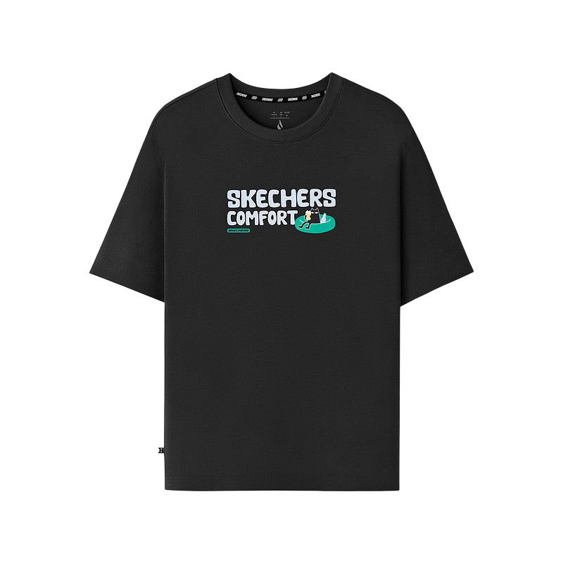 Skechers Охлаждающая Антибактериальная Эластичная Удобная Футболка Унисекс Топы L226U026-0018 M