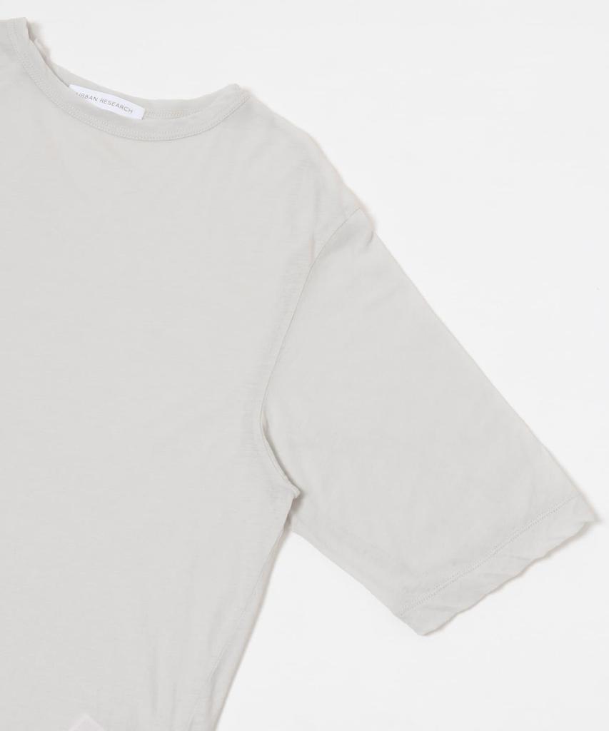 Urban Research Dry Twist Sheer Made in Ice Free Size Women's T-Shirt, Japan, UR45-21T018, Gray,