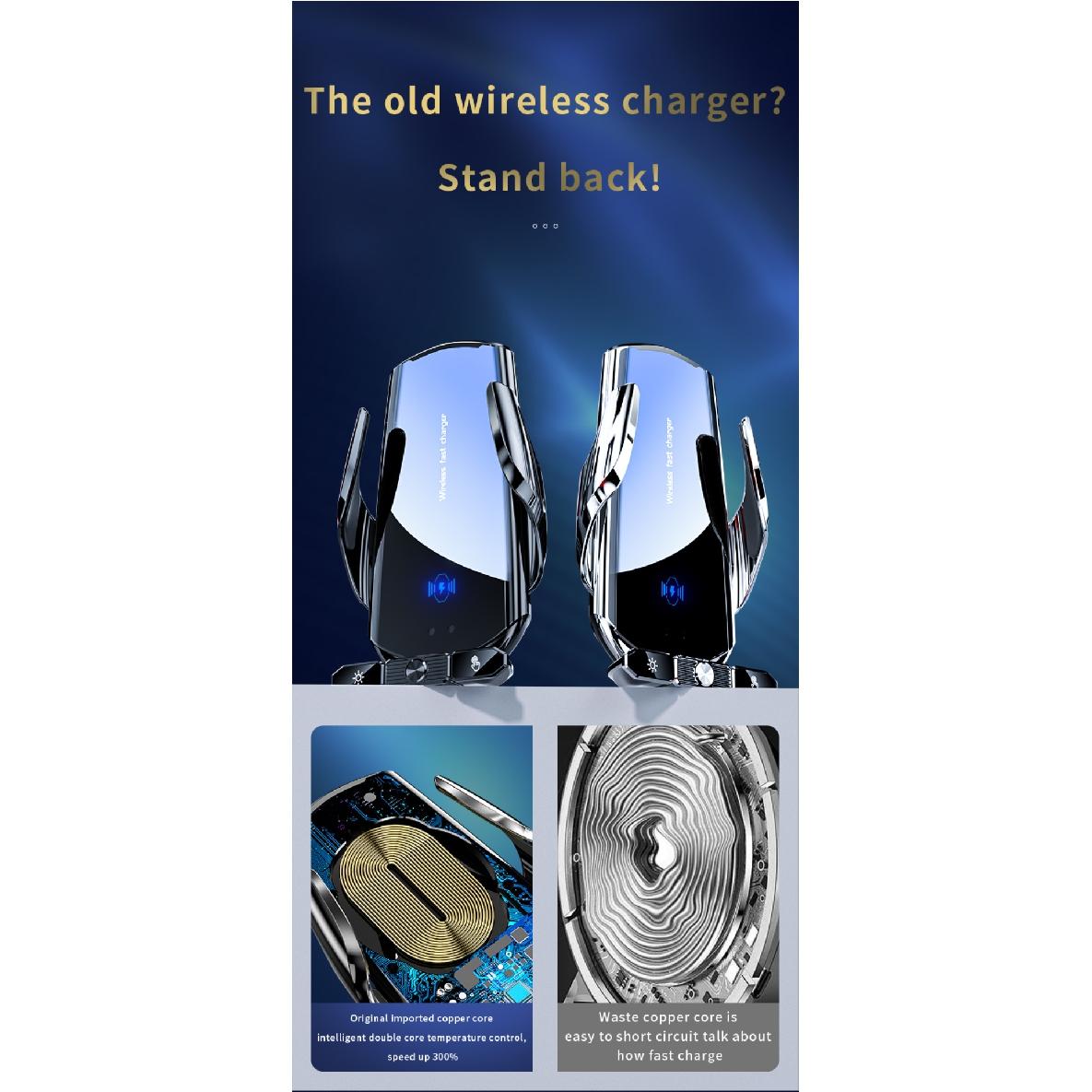 Быстрое автомобильное беспроводное зарядное устройство 300 Вт для Samsung Galaxy Note 20 — фото 12