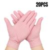 20/50/100PCS Pink Disposable Nitrile Gloves Household Cleaning Gloves for Clean Dishes Hair Dyeing DIY Kitchen Cleaning Tools