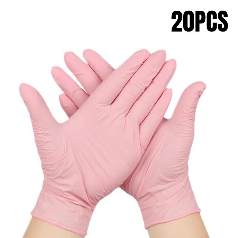 

20/50/100PCS Pink Disposable Nitrile Gloves Household Cleaning Gloves for Clean Dishes Hair Dyeing DIY Kitchen Cleaning Tools XS