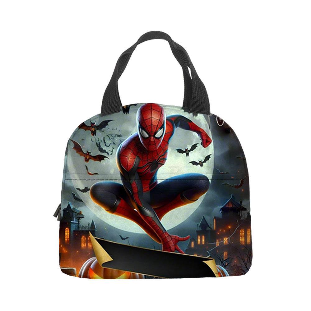 Spider-Man Handheld Bento Bag Insulation Bag Lunch Box Bag Lunch Bag with Lunch Bag Lunch Box Storage Bag