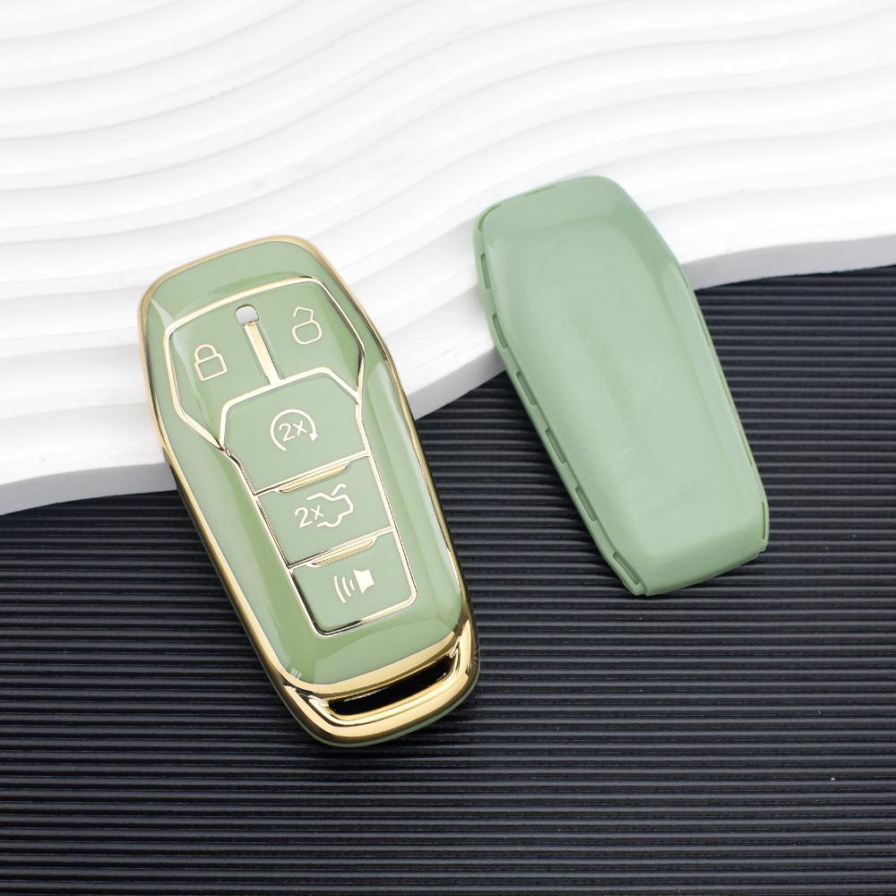 5 Buttons Tpu Car Remote Key Case Cover For Ford Fusion F-150 Edge Explorer Mustang Lincoln MKZ MKC Platinum 2016 F150 Lariat