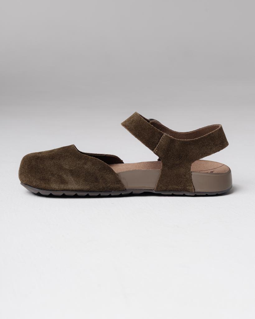 Geschlossene Sandalen Prima d'Arte 5364 36 Khaki Wildleder