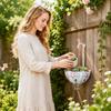 Umbrella Shape Wall Mounted Metal Plant Basket Decorative Iron Hanging Flower Pot for Indoor Outdoor Home Garden Wall Decoration