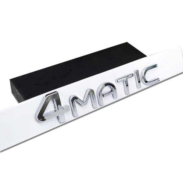 3D Letters Word EQC400 4MATIC Emblem Nameplate For  EQC 350 400 Rear Trunk Logo Sticker Silver Black Car Styling