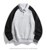 Men's Casual Sports Hoodie: Loose-Fit Lapel Long Sleeve T-shirt for Autumn
