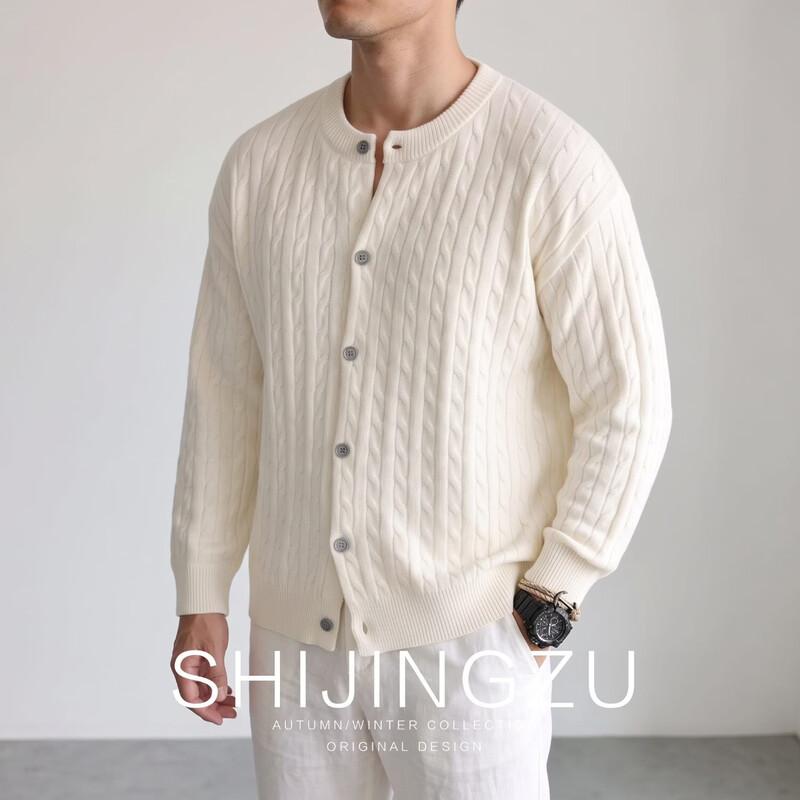 Мужской винтажный кардиган в косу от SHIJINGZU