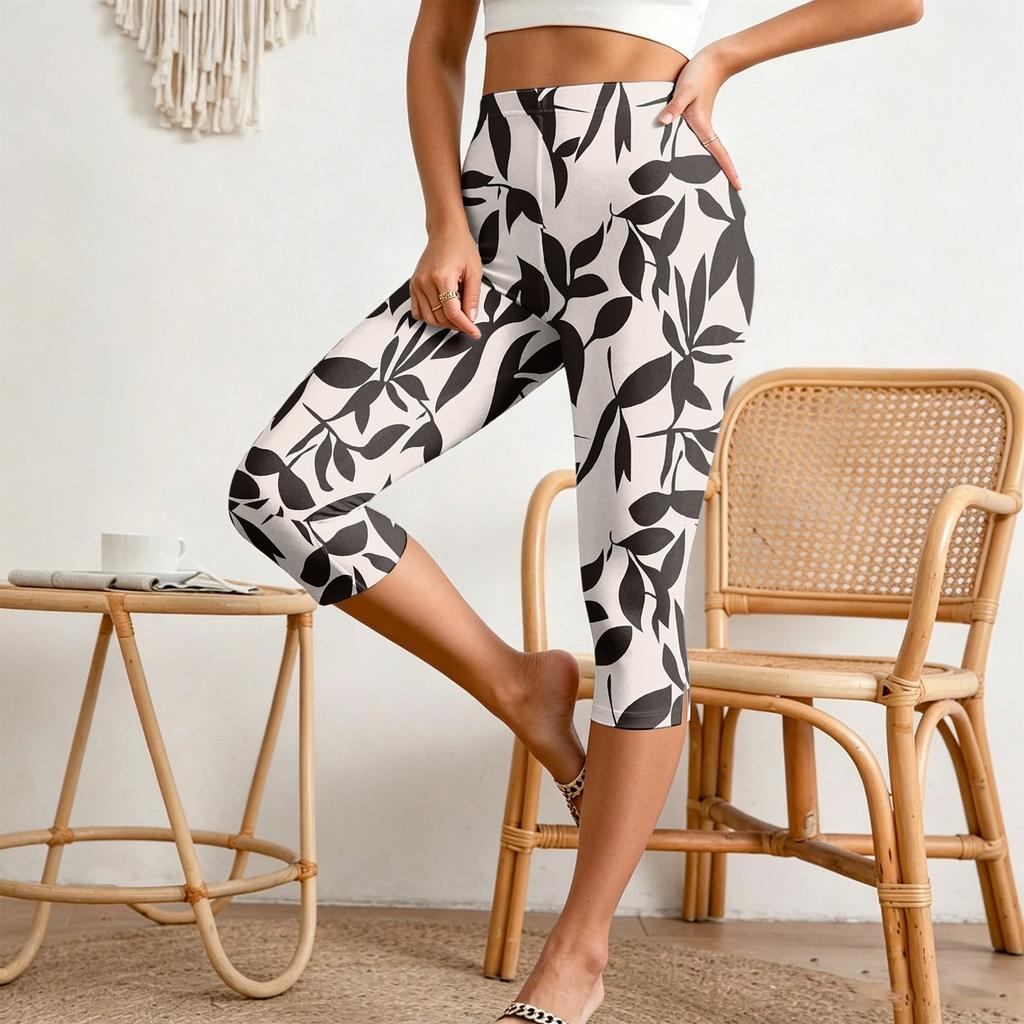 Women's Casual Pleated Pants with Elastic Waist, Slim Fit, Split Hem