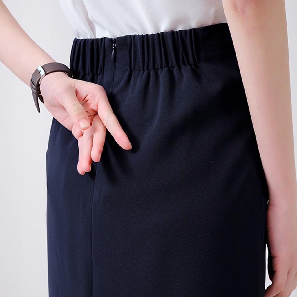ByFshow Black Tight Mermaid Perfect for Office and Office Plus Women's Knee-Length Skirt, Pleated, Leg-Slimming, Uniforms, Commuting, Wear. Size.