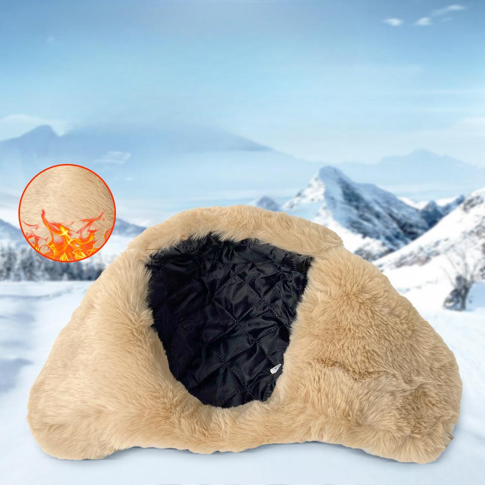 New Winter Leather Lei Feng Hat for Men and Women Korean Style Cold Proof Ear Protection Plus Velvet Thickened Outdoor Warm Hat