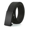 Men'S Toothless Automatic Buckle Woven Canvas Belt Belt Casual Nylon Tactical Pants Belt Military Training Outdoor Belt