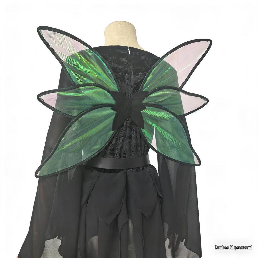 Damen Mittelalter Fee Elf Zauberer Kleid Halloween Kostüm
