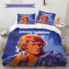 1PC Johnny Hallyday pattern Bedding Quilt Set Quilt Cover Pillowcase Home Decoration Birthday Gift (1 * duvet cover + 19 * pillowcase, without core)