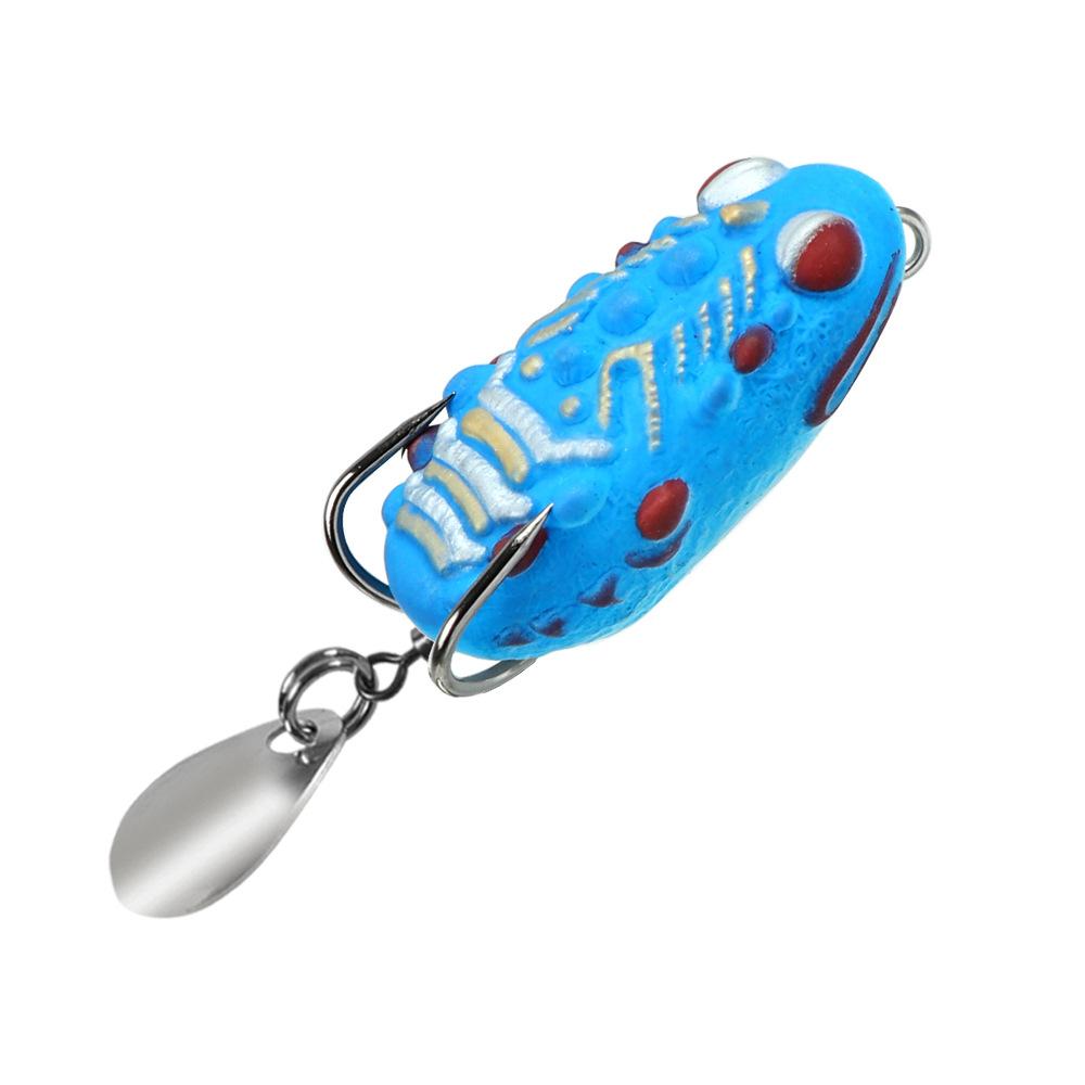 

New Thai Thunder Frog Fishing Lure 4cm/4.8g Soft Frog Mini Soft Lure Double Hooks Top Water Ray Frog Artificial Bait biomimetic