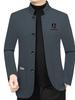 Herren-Fleece-gefütterte Jacke mit Stehkragen - Herbst/Winter 2025 Mode Business Casual für Väter mittleren Alters