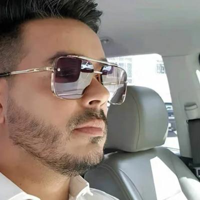 New Gradient Square Vintage Sunglasses For Men Women Luxury Sun Glasses Fashion Male Driving Fishing Eyewear Uv400