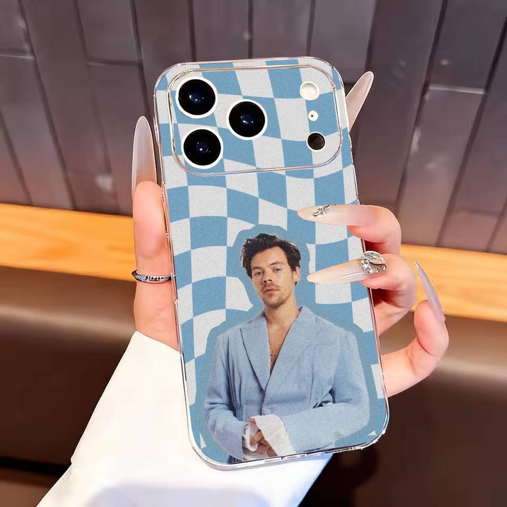 

Singer Harry Styles Phone Case For iPhone17,16,15,14,13,12,11 Plus,Pro Max Soft Transparent Cover iPhoneXSMAX