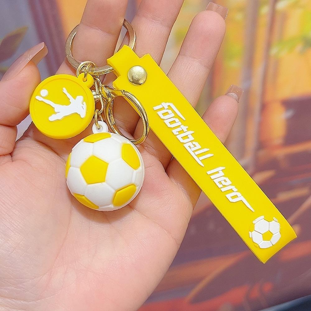 2Pcs Football Keychain Bag Pendant Souvenir for Birthday Party Football Carnival Wedding New Year Fans Car Keychain Small Gift