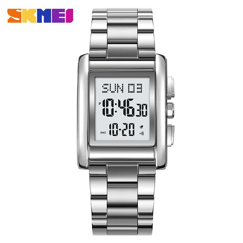 

Moment Beauty Мужские часы из нержавеющей стали Многофункциональные водонепроницаемые электронные часы Мужские светящиеся светодиодные часы Электронные часы