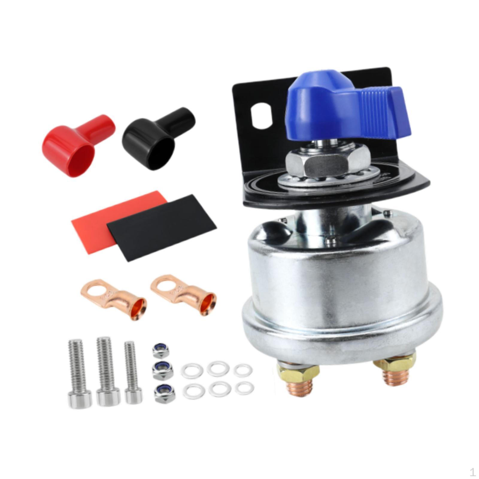 

12V Energy Disconnect Switch 12-48V Premium with Copper Contacts Battery Cut Off for RV синій