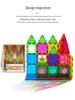 Colorful Stained Glass Magnetic Building Blocks for Children - Strong Magnetic Toy Pieces