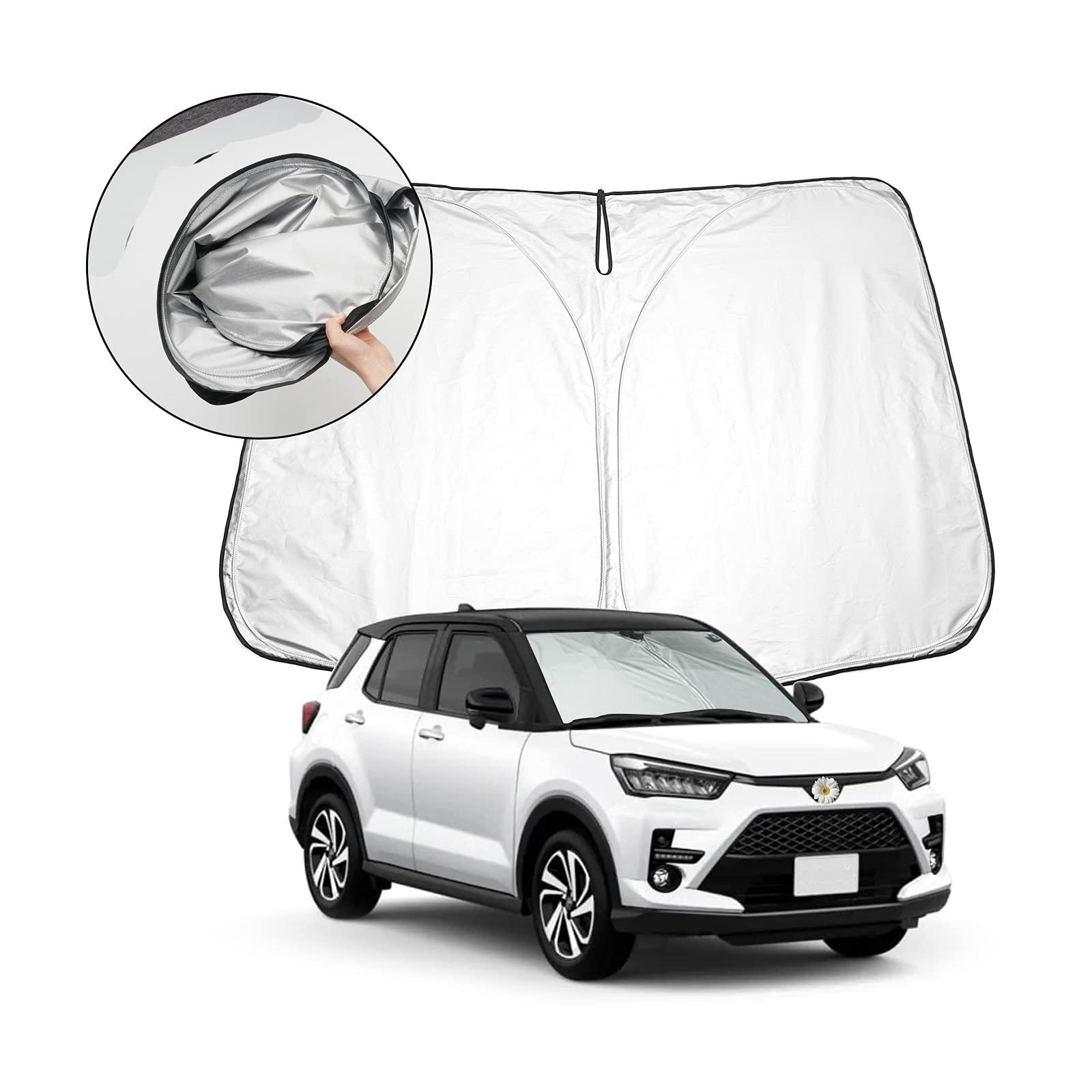 

Солнцезащитный козырек Toyota Rise Rise 3-го поколения Эксклюзивный Daihatsu Rocky A200S A210S 2-го поколения Солнцезащитный козырек Затемнение Изоляция Rise 200 Защита от УФ-лучей