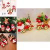 Charming Holiday Decorations With Gold Bell Santa Snowman And Cute Bear Christmas Ornaments
