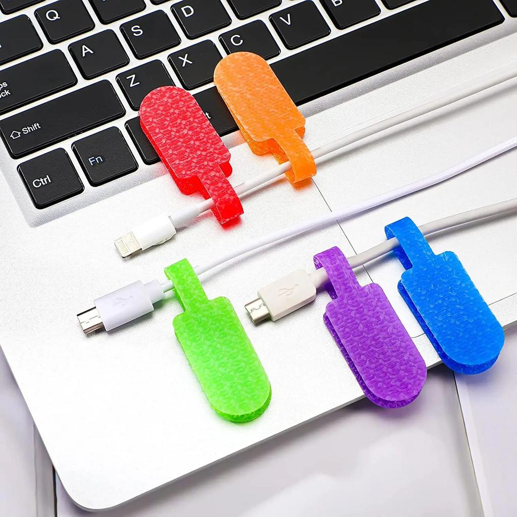 20pcs MultiColor Write-On Cable Labels - Durable Cord Tags for Easy Organization & Identification Cord Labels Cord Labels Tags