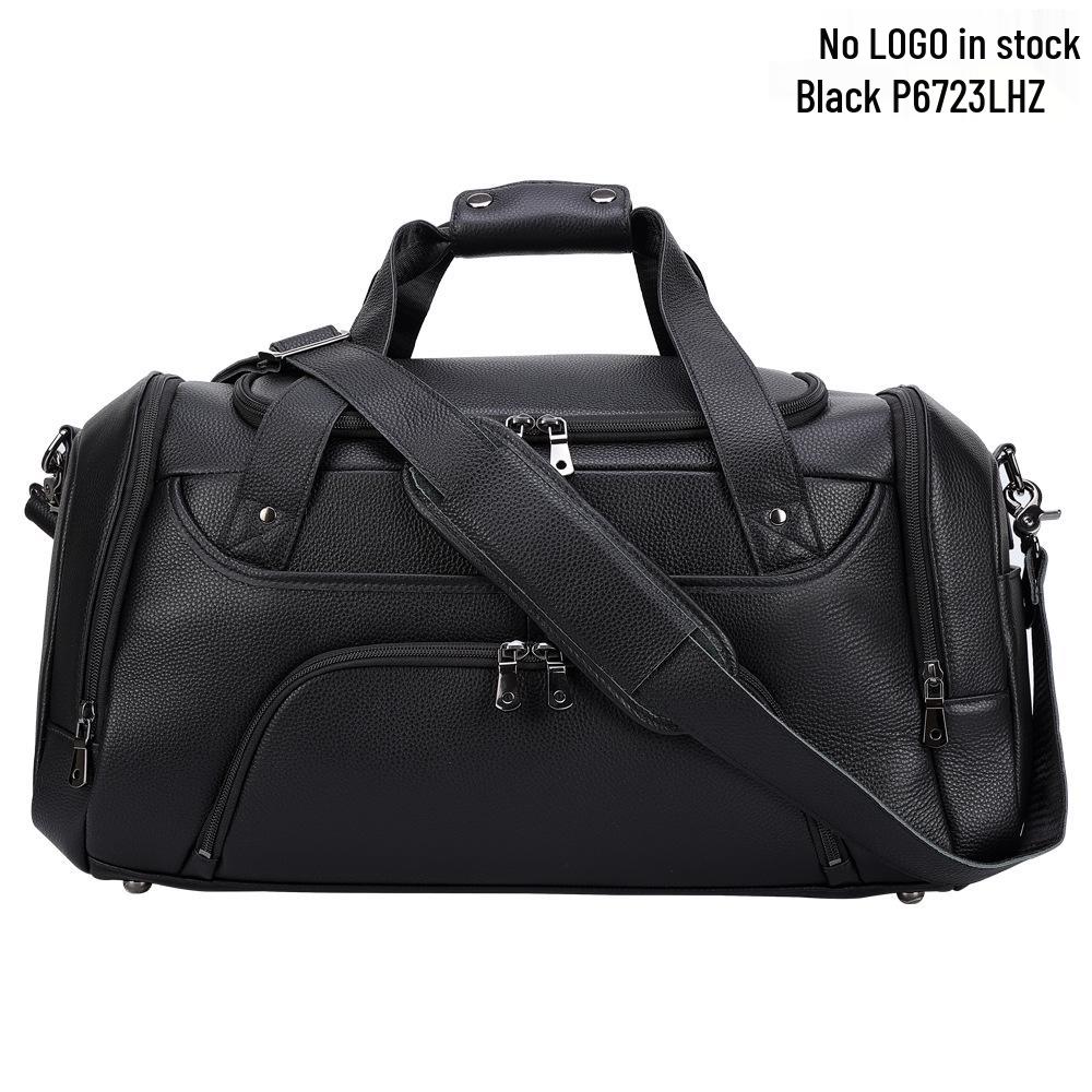 

Chao Niu Men s Genuine Leather Travel Bag with Shoe Compartment - Crossbody Sports Shoulder Bag