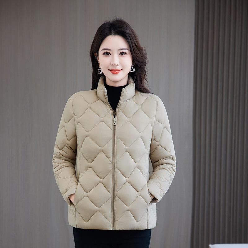 Cotton-padded Women's Short and Thin Large-size Fashion Slim-fitting Down Cotton-padded Mother's New Winter Coat