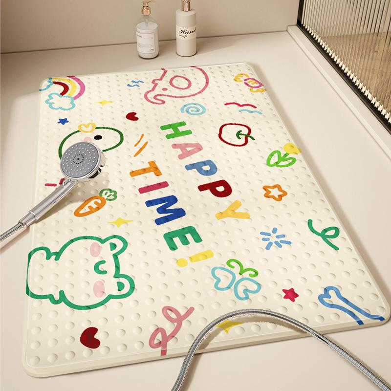 Bathroom Anti-slip Mat Shower Children's Bathing Room Foot Pad Anti-fall Suction Cup Toilet Waterproof Bathroom Floor Mat