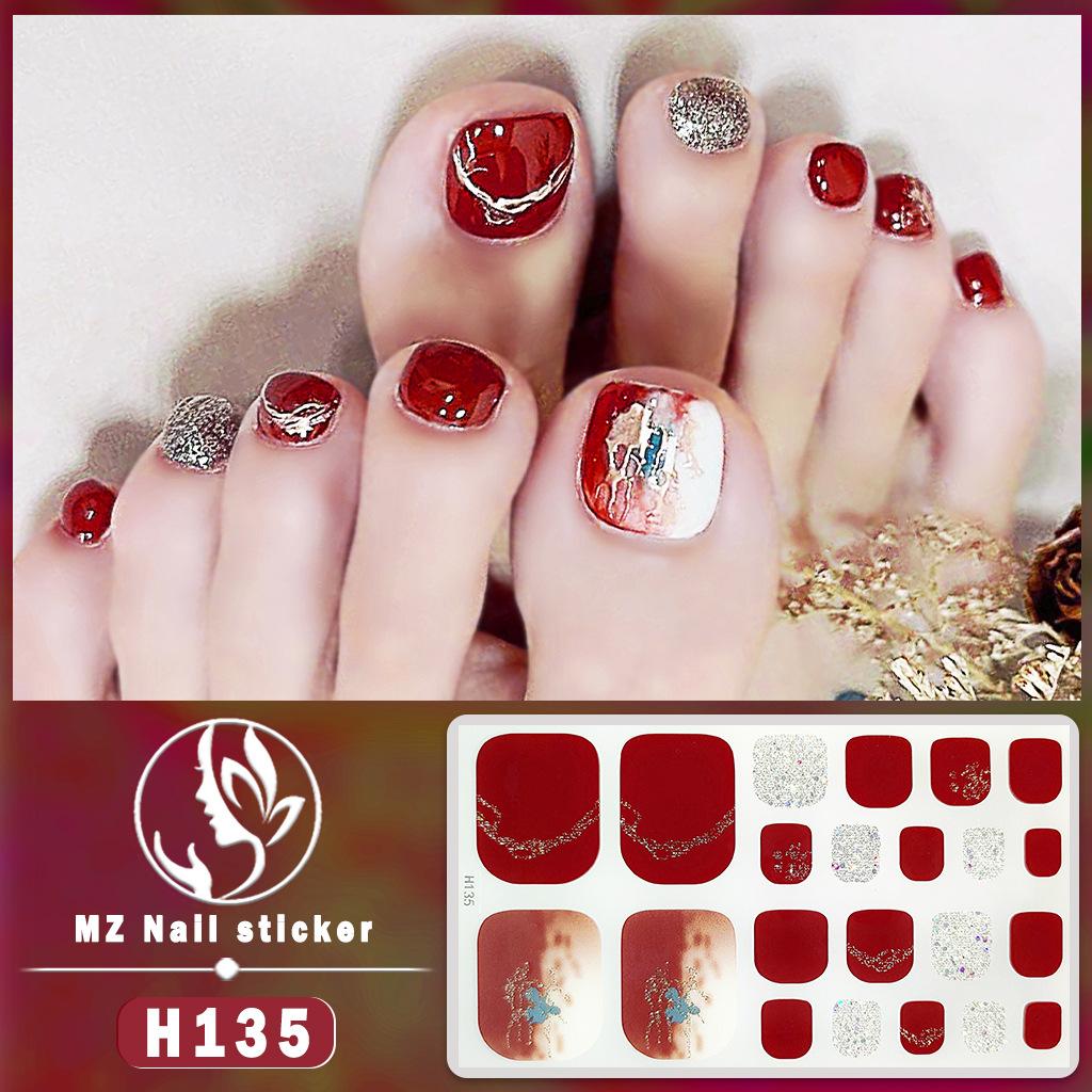 H New Nail Sticker 3D Diamond Nail Sticker Waterproof Long-lasting White Nail Sticker