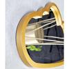 1 Pcs Cloud Shape Fiber Wall Mirror with Acrylic Golden Aesthetic Frame with Hook for Hanging On Walls
