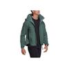 adidas Striped Logo Print Zip-Up Stand Collar Jacket Unisex Outerwear Green HG6038