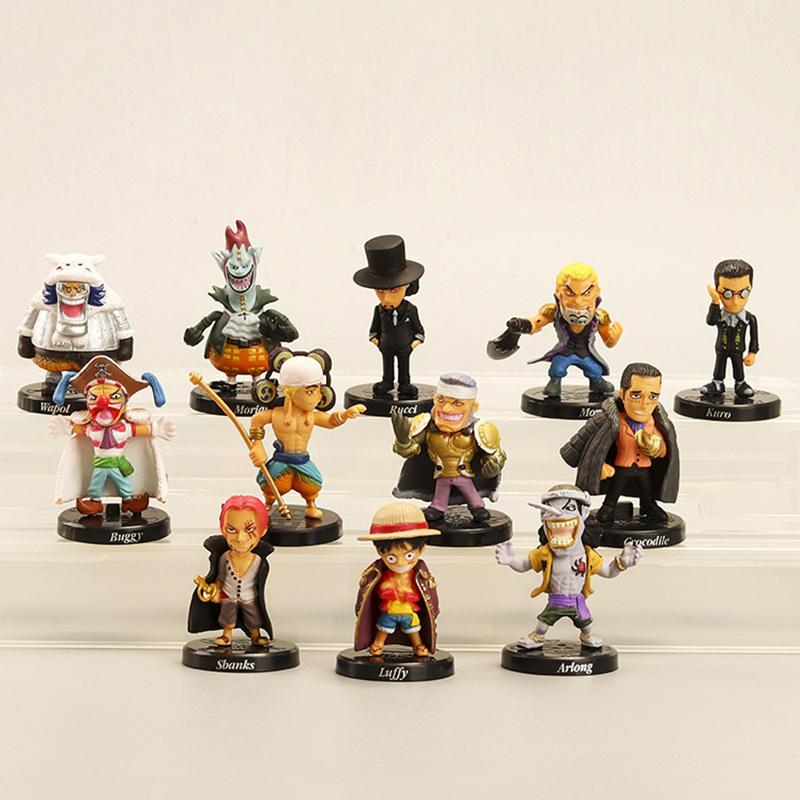 12Pcs/Set Monkey D. Luffy Nami Boa Hancock Roronoa Zoro Action Figures Model Toy