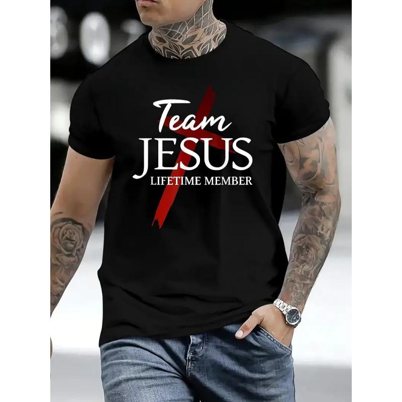 Taglie Europee Maglietta da Uomo Comoda Girocollo Casual Maniche Corte Morbida Traspirante Top Abbigliamento Uomo Estiva Primavera Streetwear Trendy Stampa Lettere