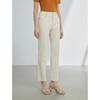 Langzi Celebrity Style White Straight-Leg Jeans