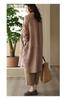 2026 Spring Women's Retro Cotton Linen Dark Pattern Mid-Length Cardigan Shirt