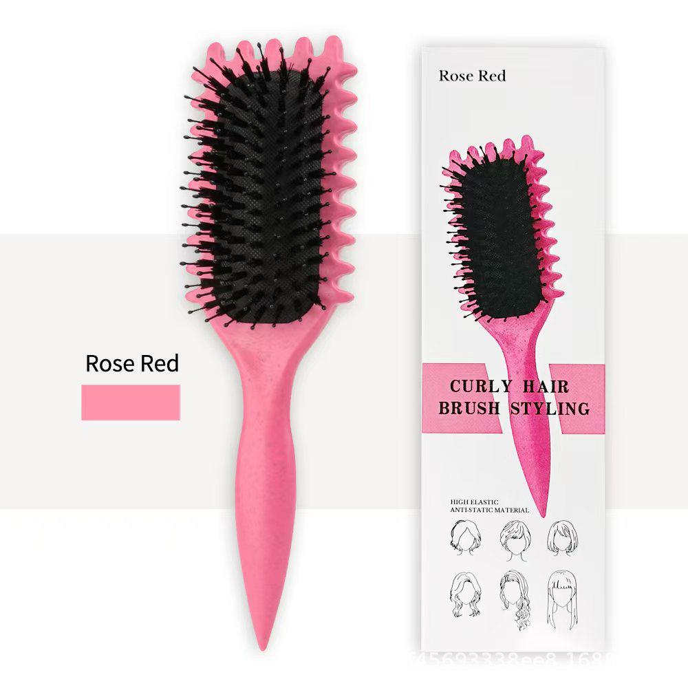 

Wheat Straw Bounce Curl Comb Gift Box - Smooth Hair Styling & Massage Comb Set розы красного