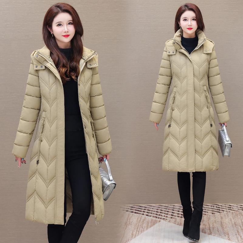 Cotton Jacket Winter Waist To Show M Thin Mid-length Down Cotton Jacket Women's Padded Jacket Women's Cotton Jacket